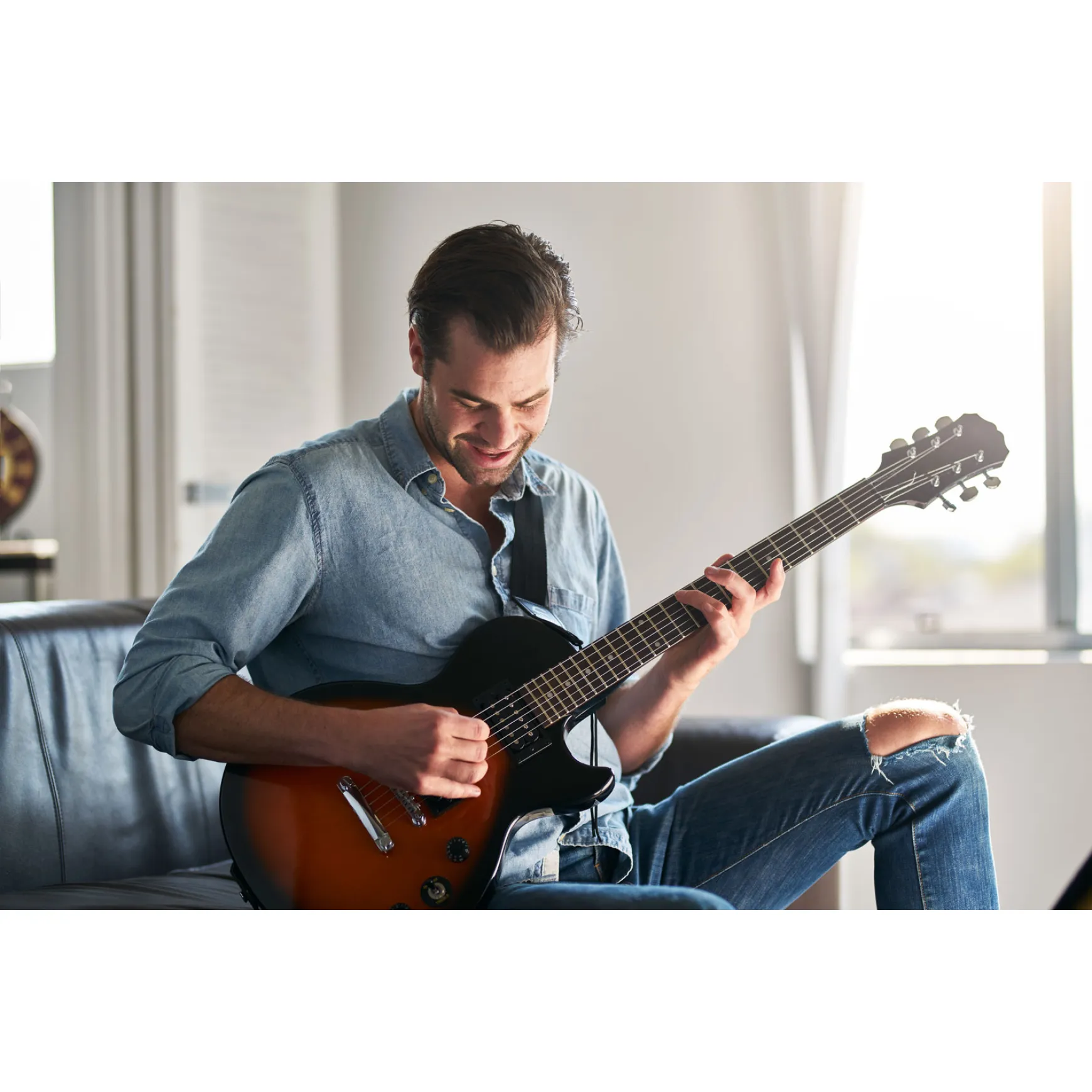E-Gitarre Schnupperstunde 20 minuten für Erwachsene