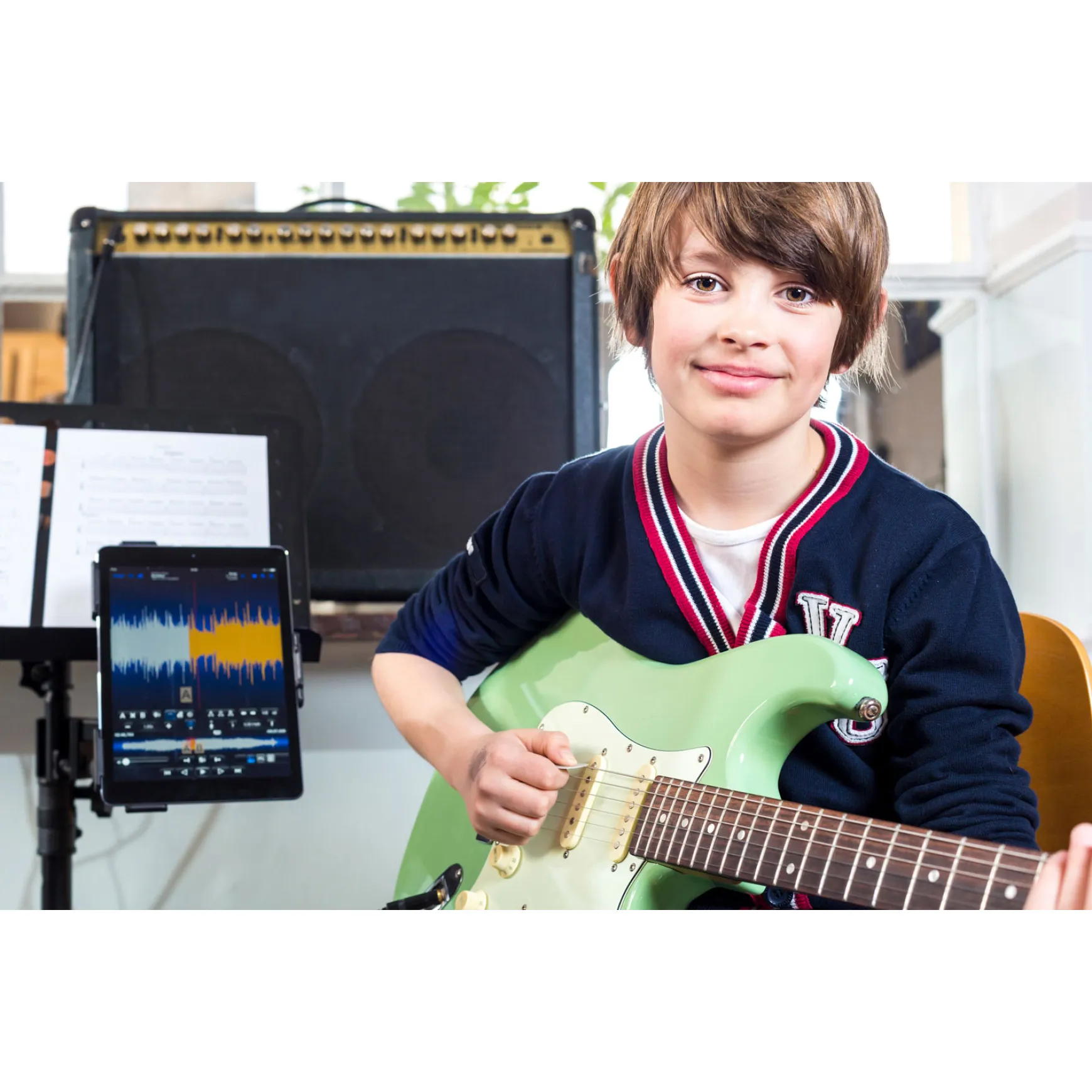 E-Gitarre Online-Unterricht 40 minuten für Kinder und Jugendliche